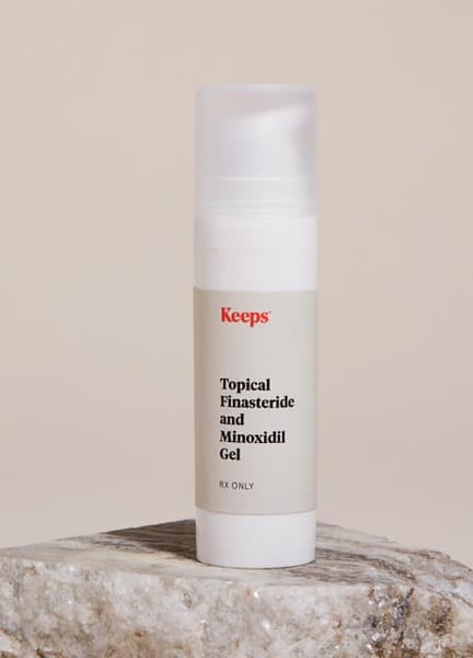 Keeps Topical Finasteride and Minoxidil Gel：每日一次的複方凝膠