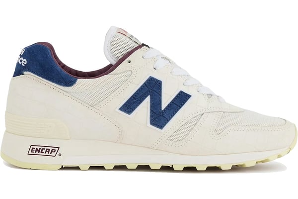 New Balance 1300「Sea Salt」：奶油白結合特殊鱷魚紋理