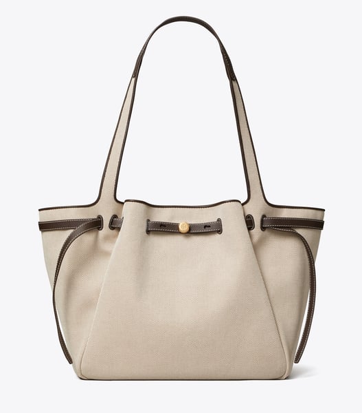 Romy Canvas Tote（Dusty Almond / Bianco White）