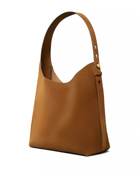 Small Romy Suede Hobo Bag