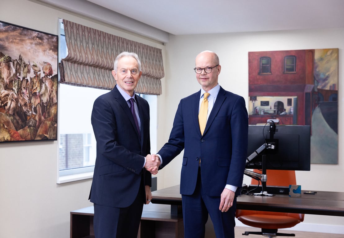 Tony Blair, Executive Chairman, TBI and Olli-Pekka Heinonen, Director General, IB