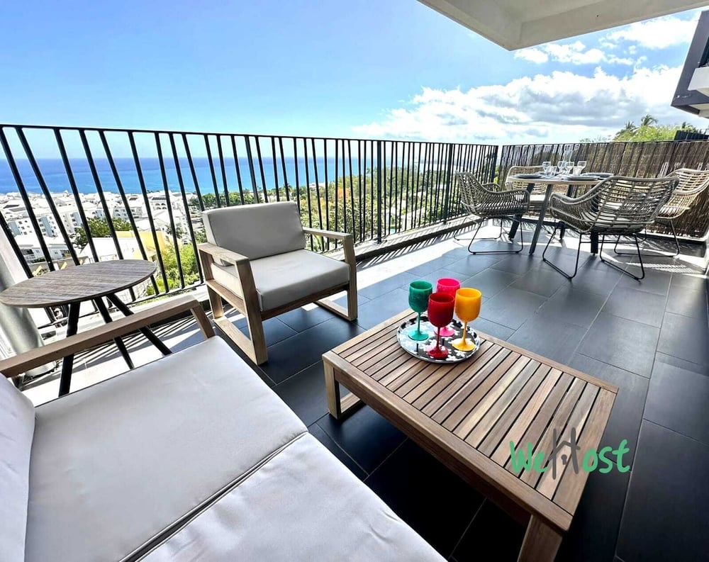 Logement avec vue sur la mer à Saint-Paul, La Réunion