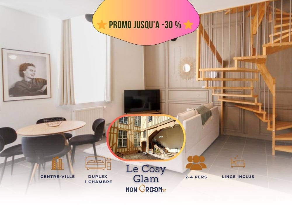 Duplex Cosy Glam*Historic Town*WiFi*Quiet