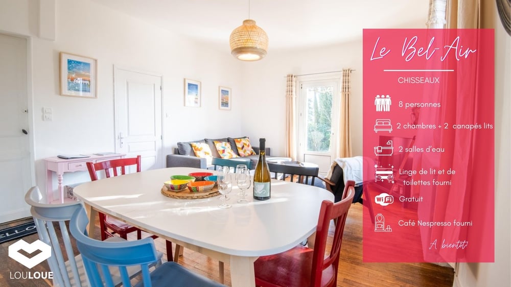 "Le BEL AIR de Chisseaux" in the heart of Touraine