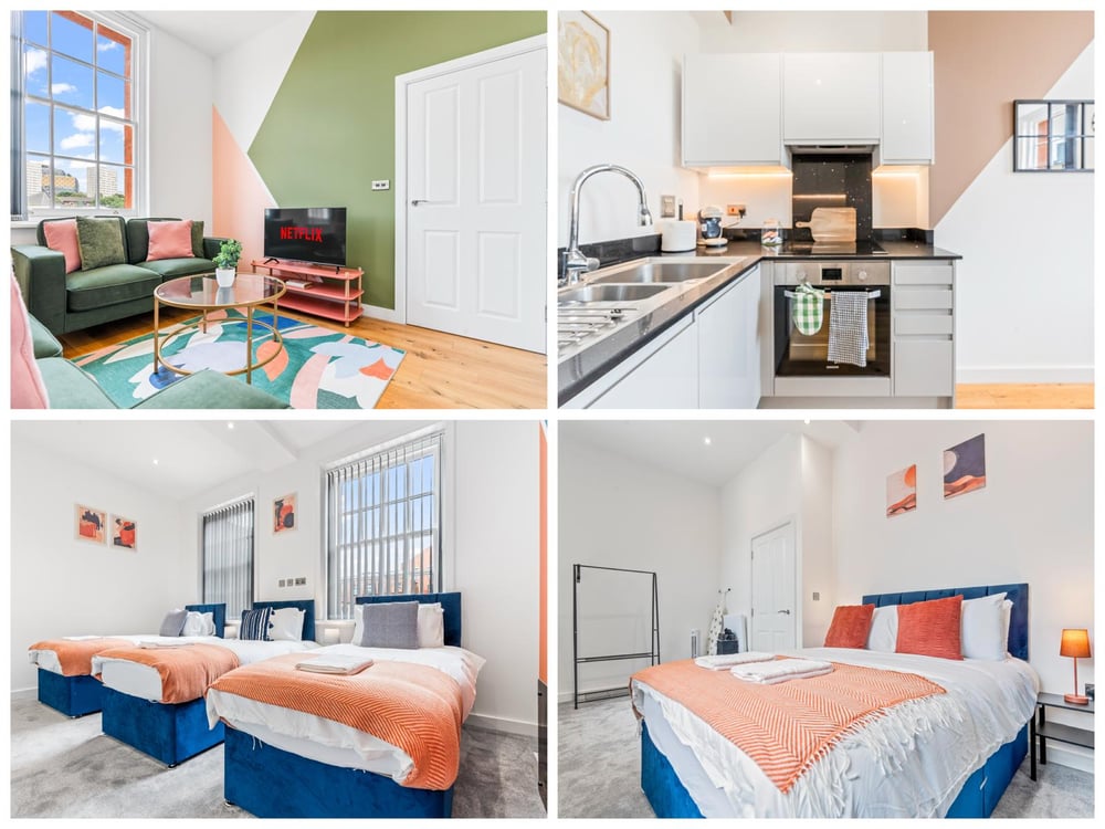 2 Bed Apartment | Central Birmingham | Sleeps 5