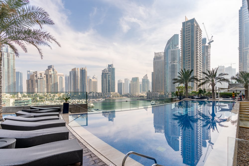 Sleek home overlooking Palm Jumeirah