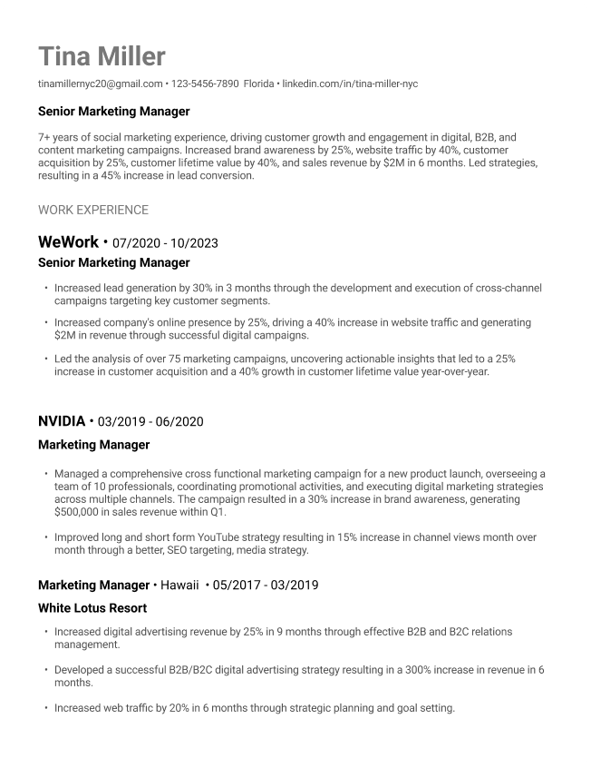 Modern Resume Template 4