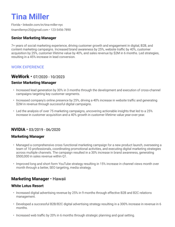 Modern Resume Template 3