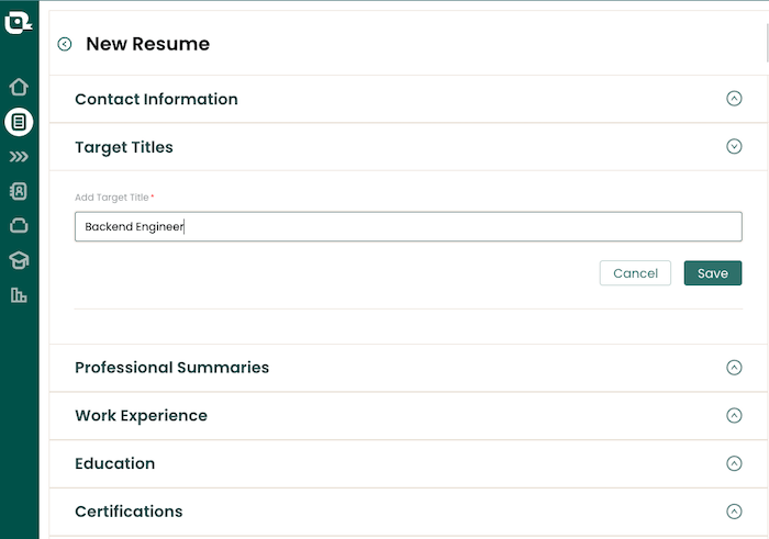 Winning resumes