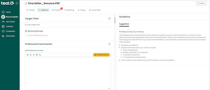 Expert guidance for adding problem-solving skills and other details to a resume professional summary 