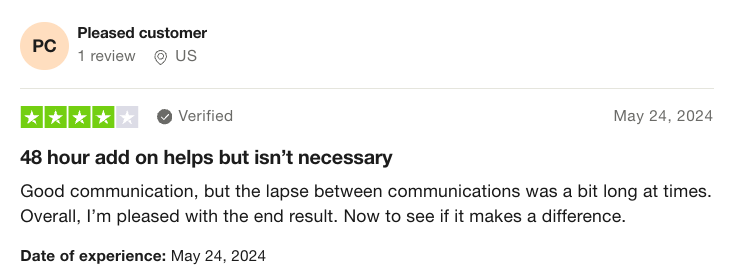 4-star review of TopResume