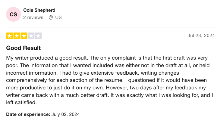 3-star TopResume review