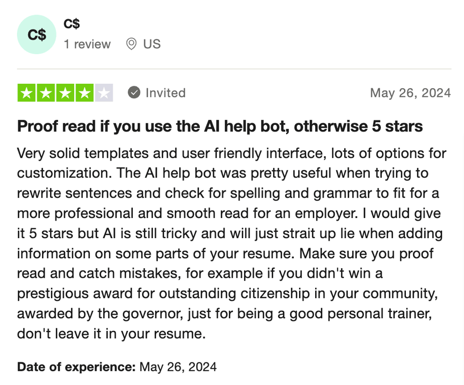 User recommends editing AI output or it will hallucinate 