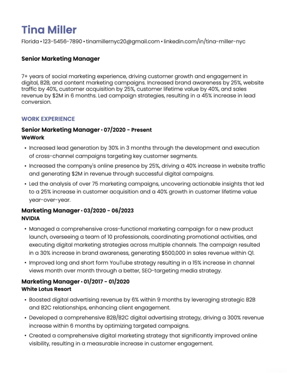 Elegant Functional Resume Template