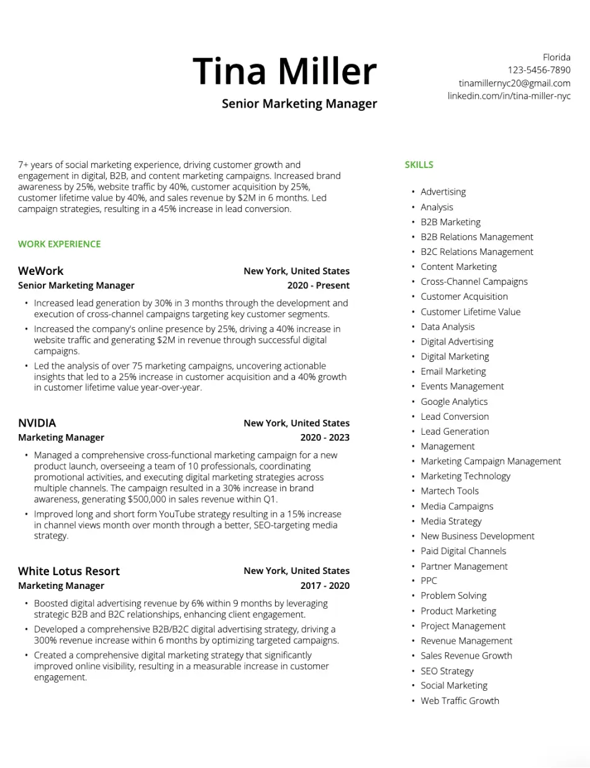 Professional Elegant Resume Template