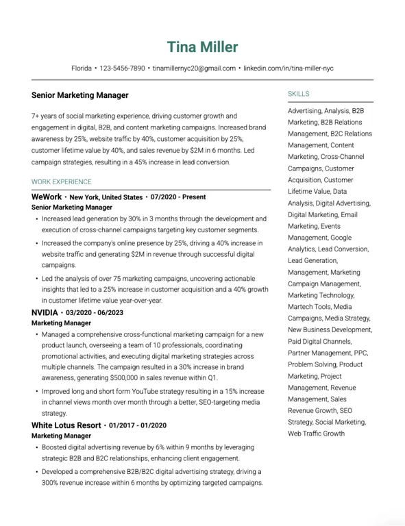 Elegant Simplicity Resume Template