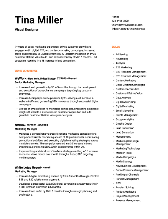 Creative Resume Template