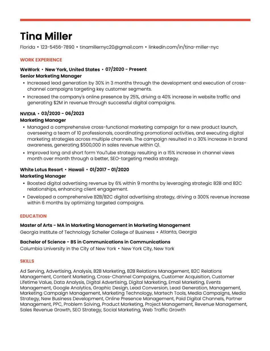 Dynamic Student Resume Template