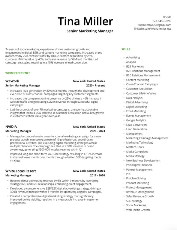 Professional Elegant Resume Template