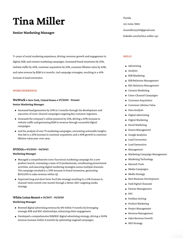 Simple Resume Template