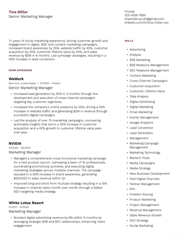 ATS-Friendly Resume Template