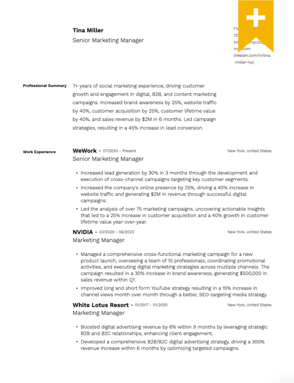 Clean Achievement Resume Template