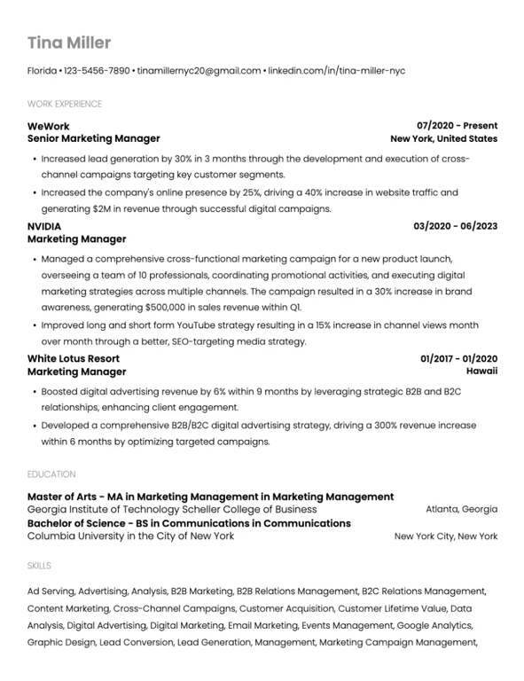 Modern Student Resume