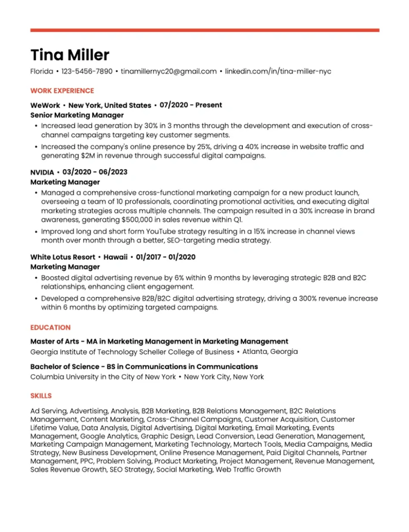 Dynamic Student Resume Template