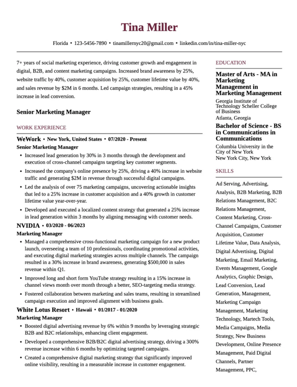 Elegant Expansion Resume Template