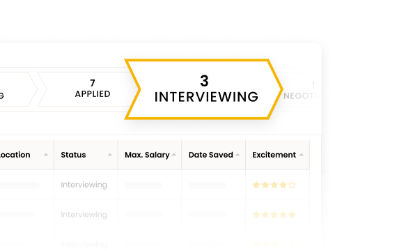 Track all of your upcoming job interviews in one place