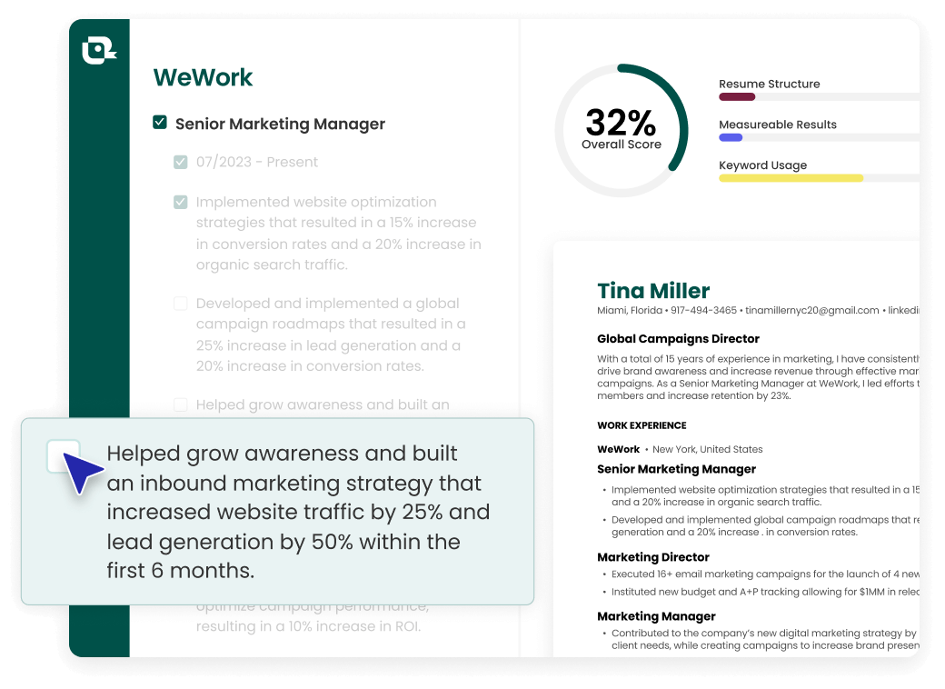 create and edit resumes