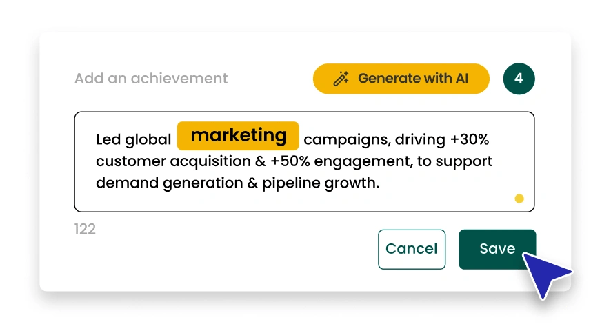 Highlight Your Career Achievements