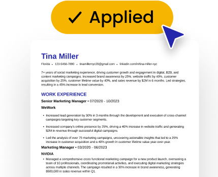 Monitor and follow up your applications