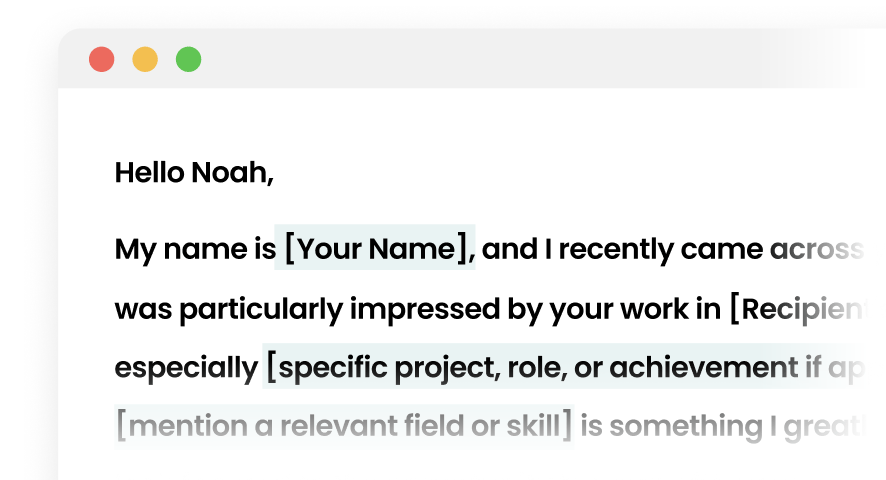 Personalize Your Networking Email
