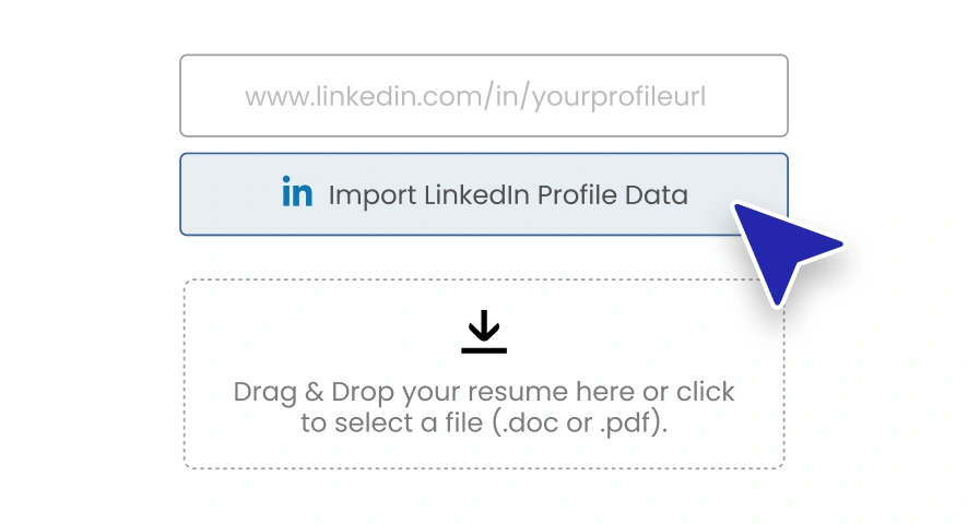 Add your resume to the builder
