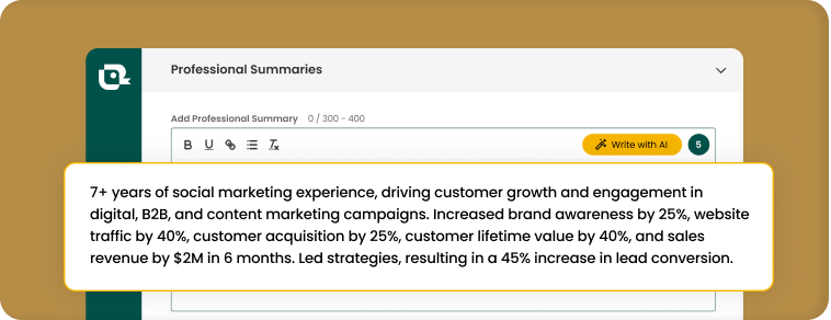 Resume Headline Generator