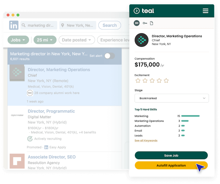 Teal's Job Application Tracker 
