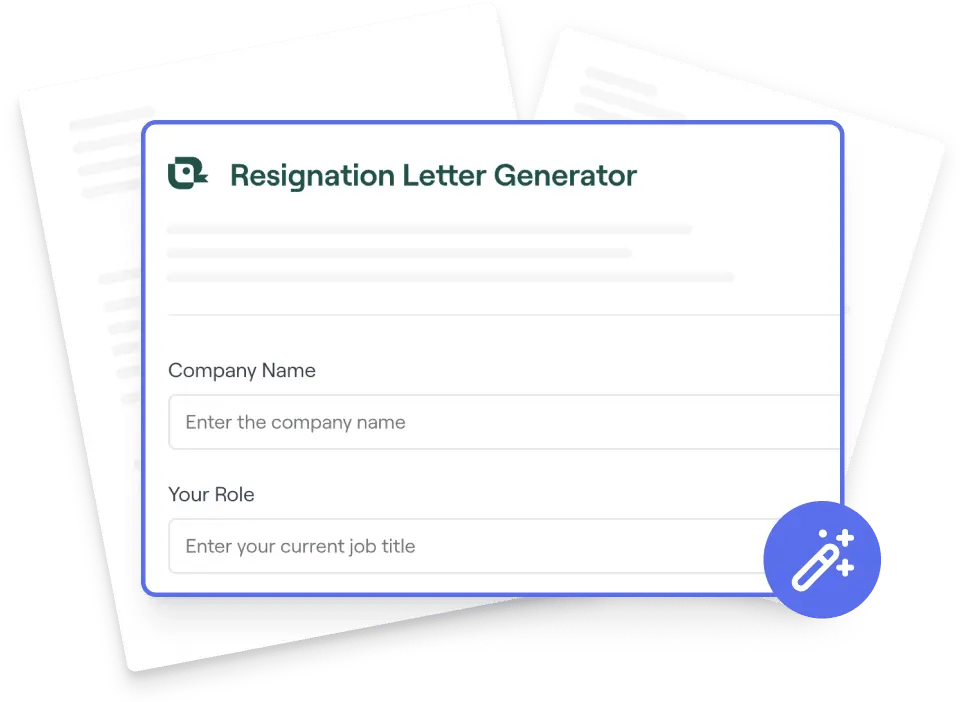 resignation letter generator