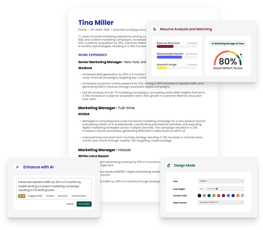 Dashboard mockup