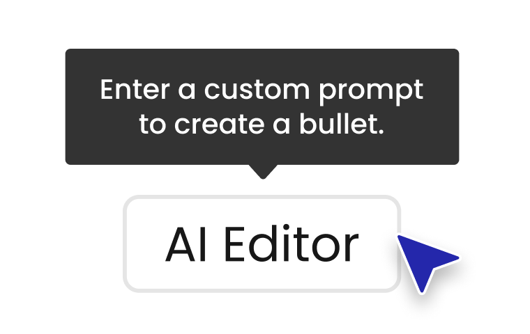 Tailor your bullet points to the job—fast