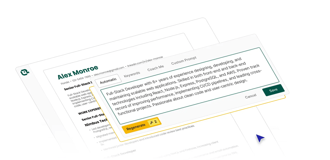 resume summary generator