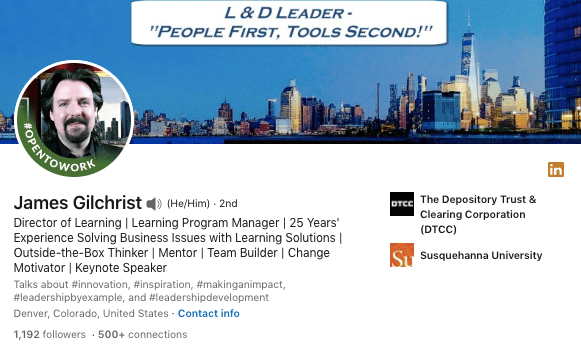 James Gilchrist LinkedIn