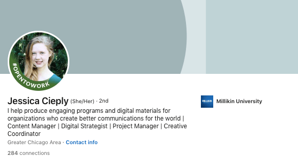 Jessica Cieply LinkedIn