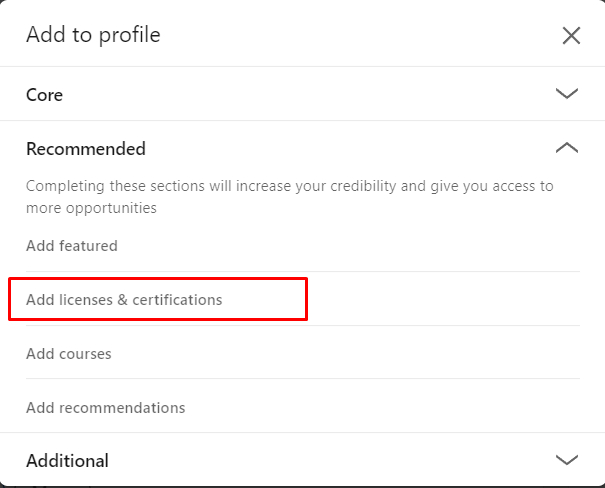 Add licenses and certifications