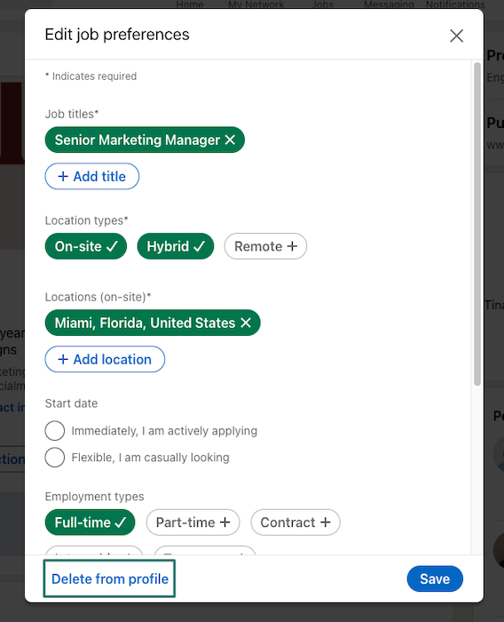 Delete #OpenToWork from your profile 