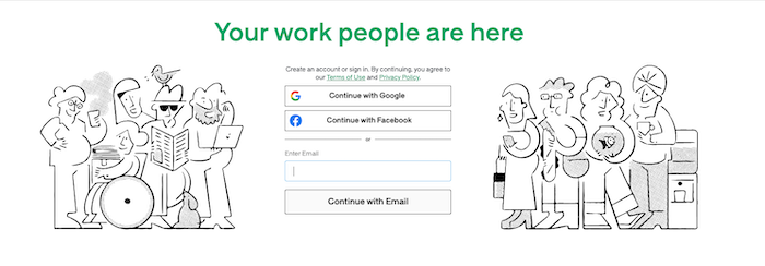 A screenshot of Glassdoor's homepage