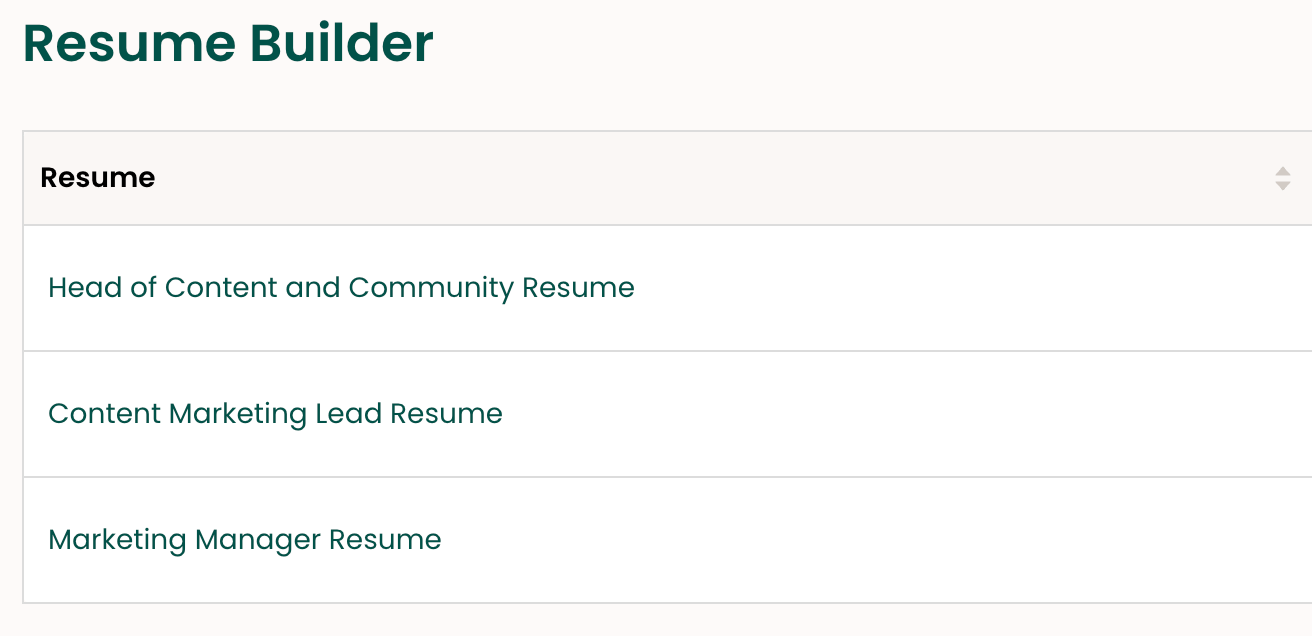 create multiple resume versions