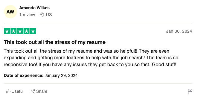 A screenshot of a Ramped review on Trustpilot
