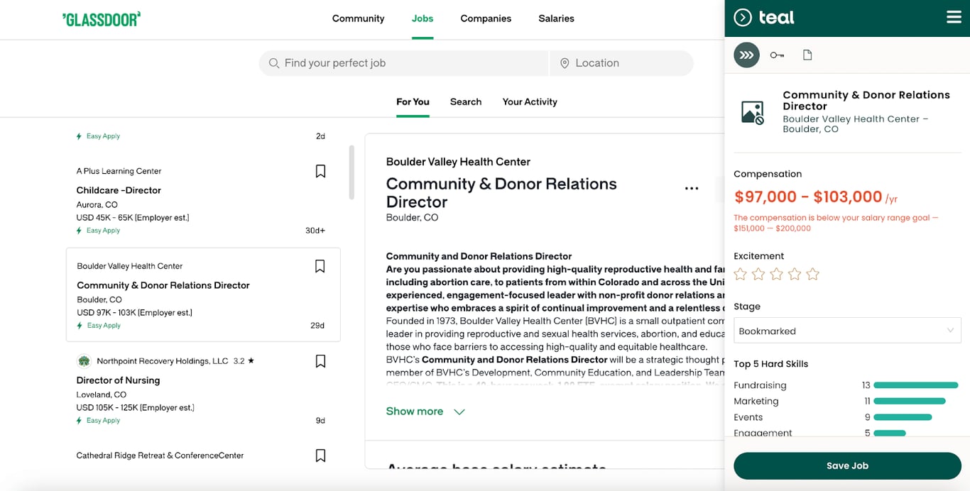 job search engines to find open positions