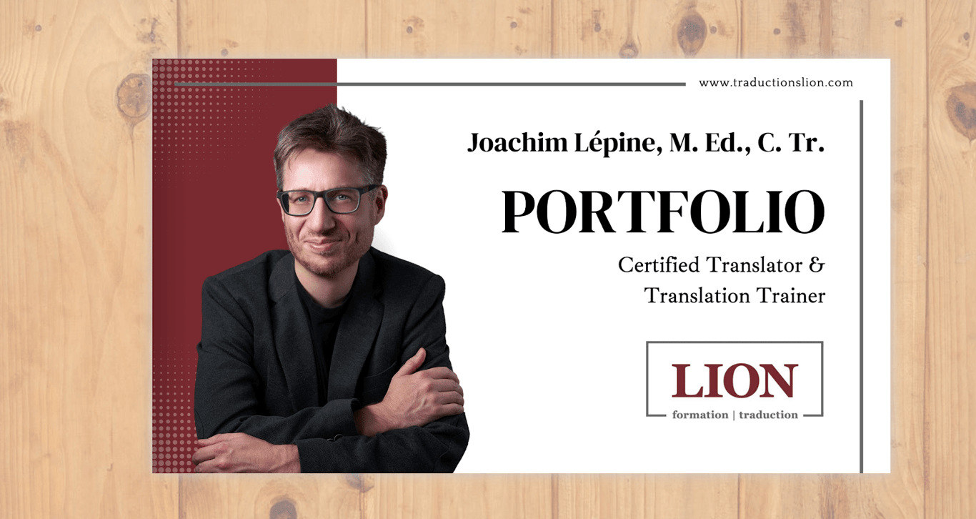 translator sample portfolio